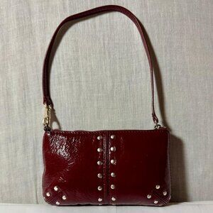 NWOT Burgundy Leather Michael Kors Zippered Handbag /Clutch